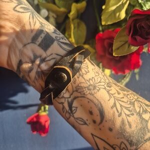 Handmade Brown Genuine Leather Braided Bracelet